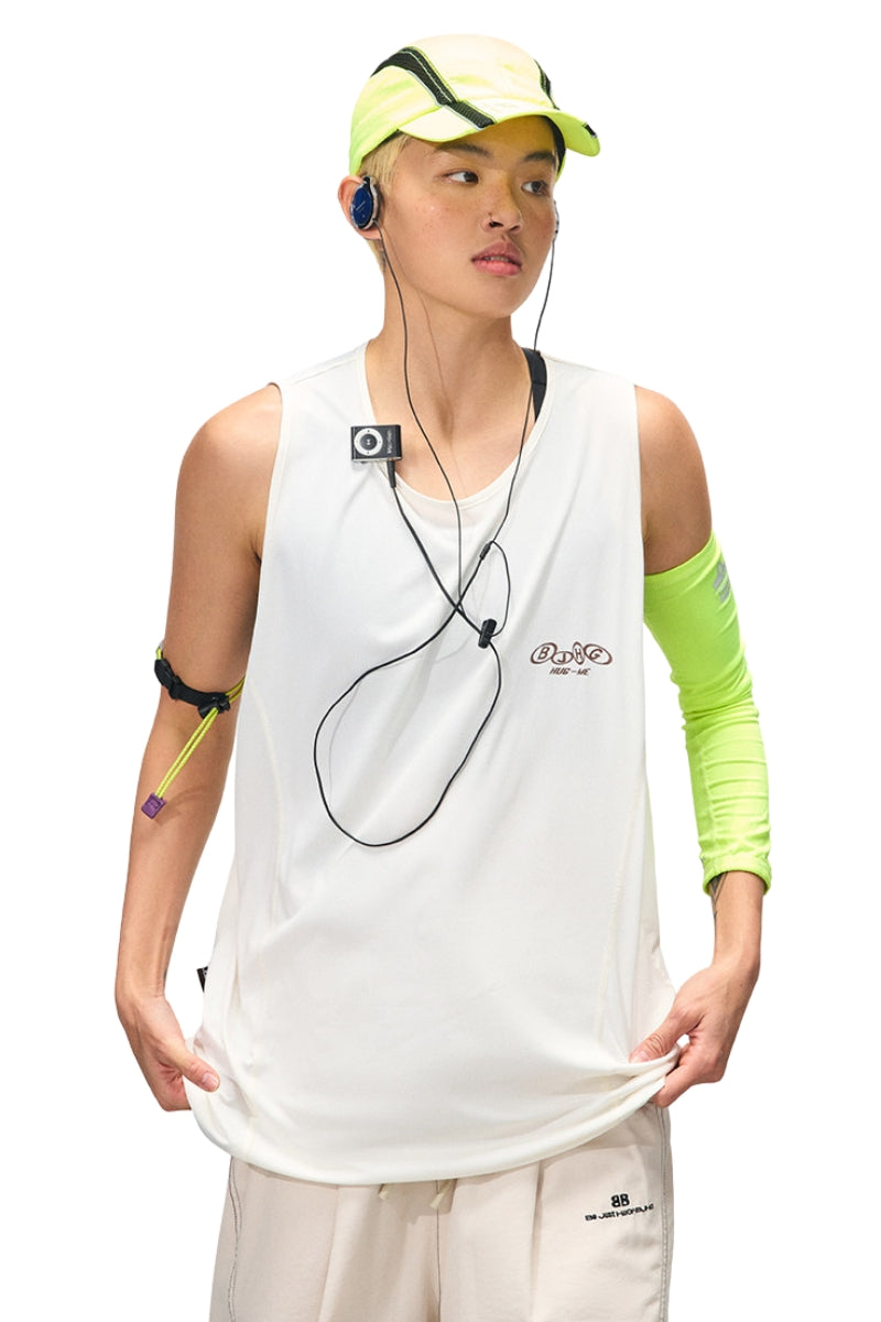 BJHG Men Quick‑Dry Sleeveless Tank Top Outdoor Gym Sport Vest