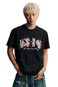 MEDM Cherry Embroidery Loose Cotton Tee