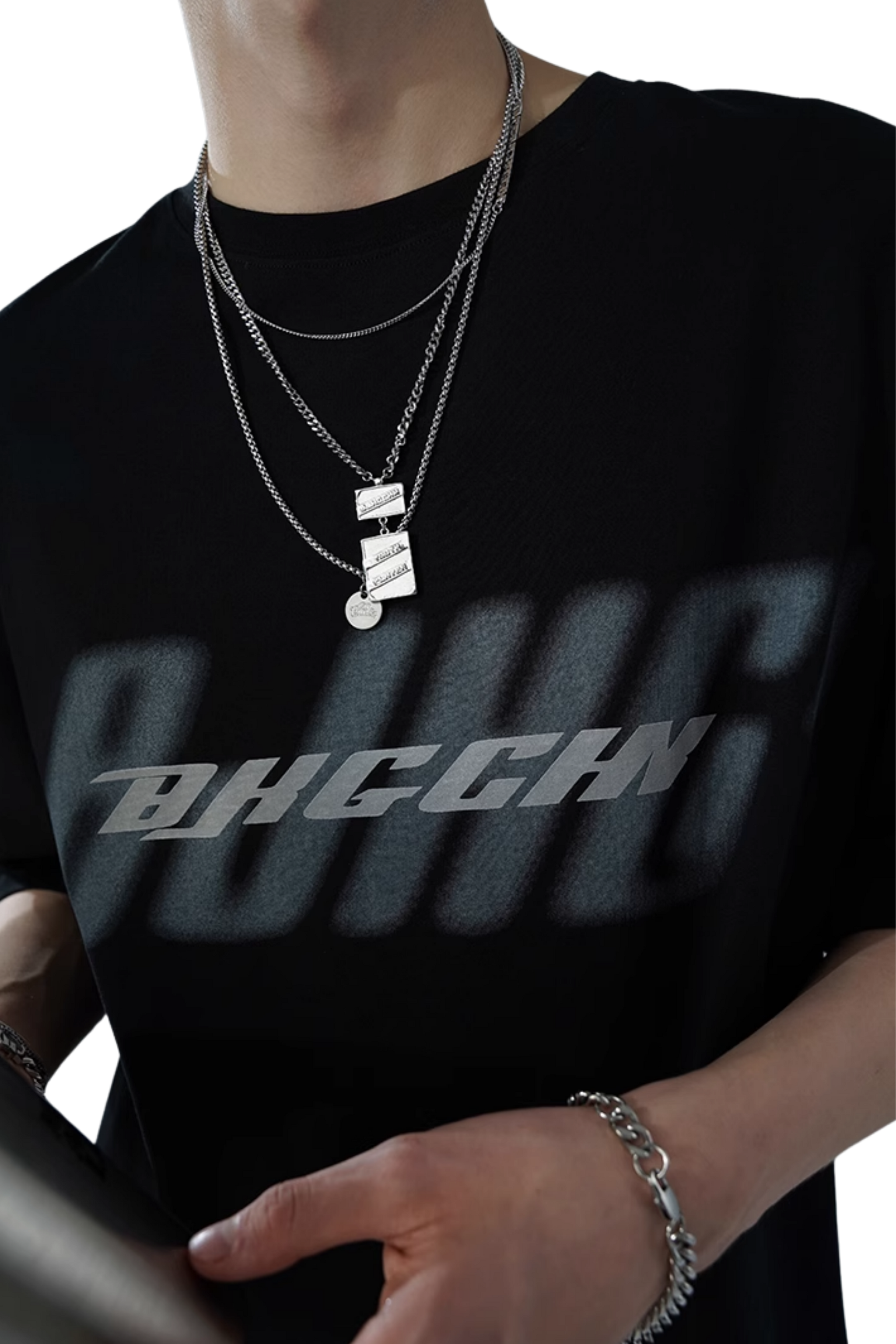BJHG 3M Reflective Double Print Cotton Tee