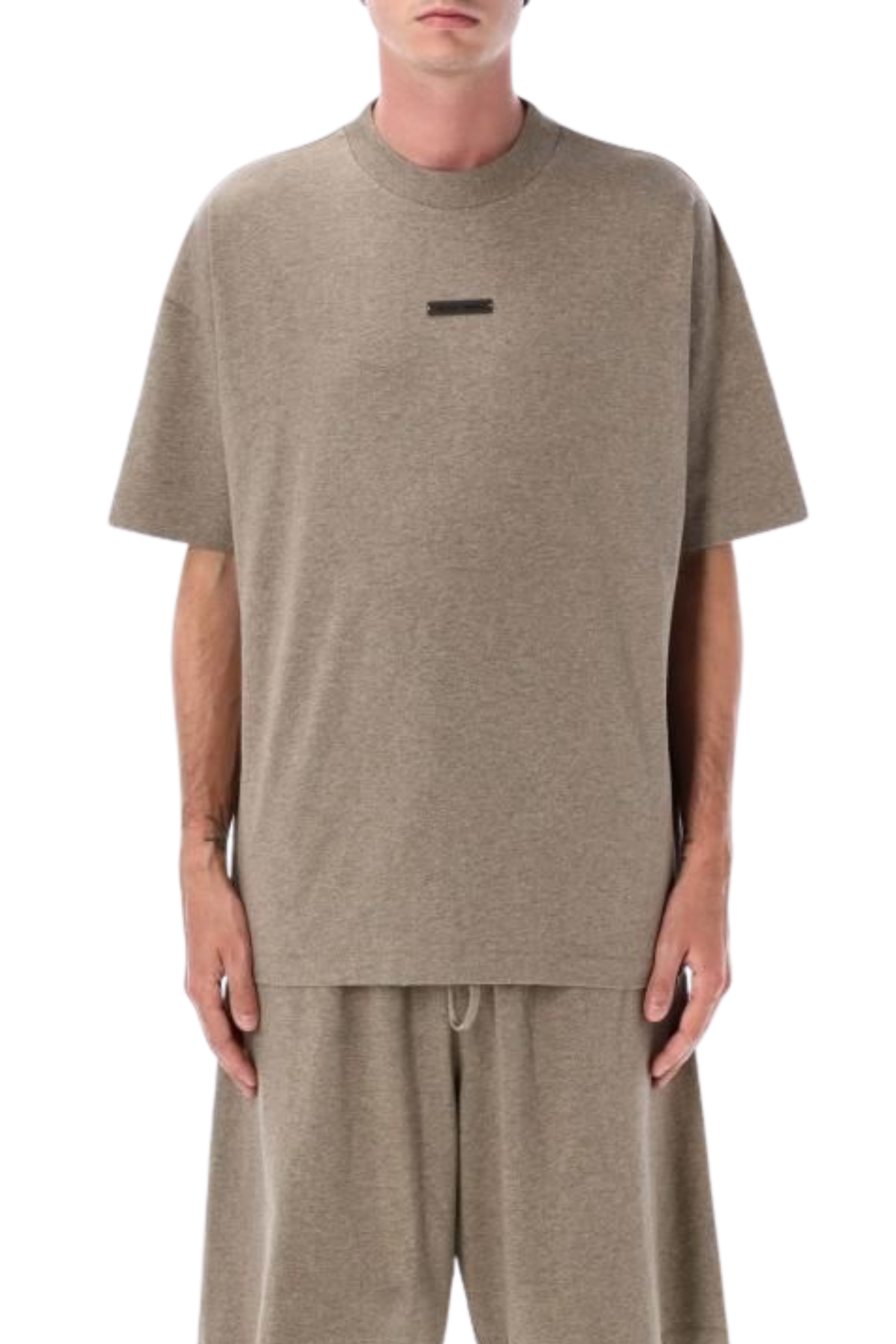 [Smaller Cutting] SS25 Essentials Fear Of God Classic Fit Tee HOMESTEAD HEATHER