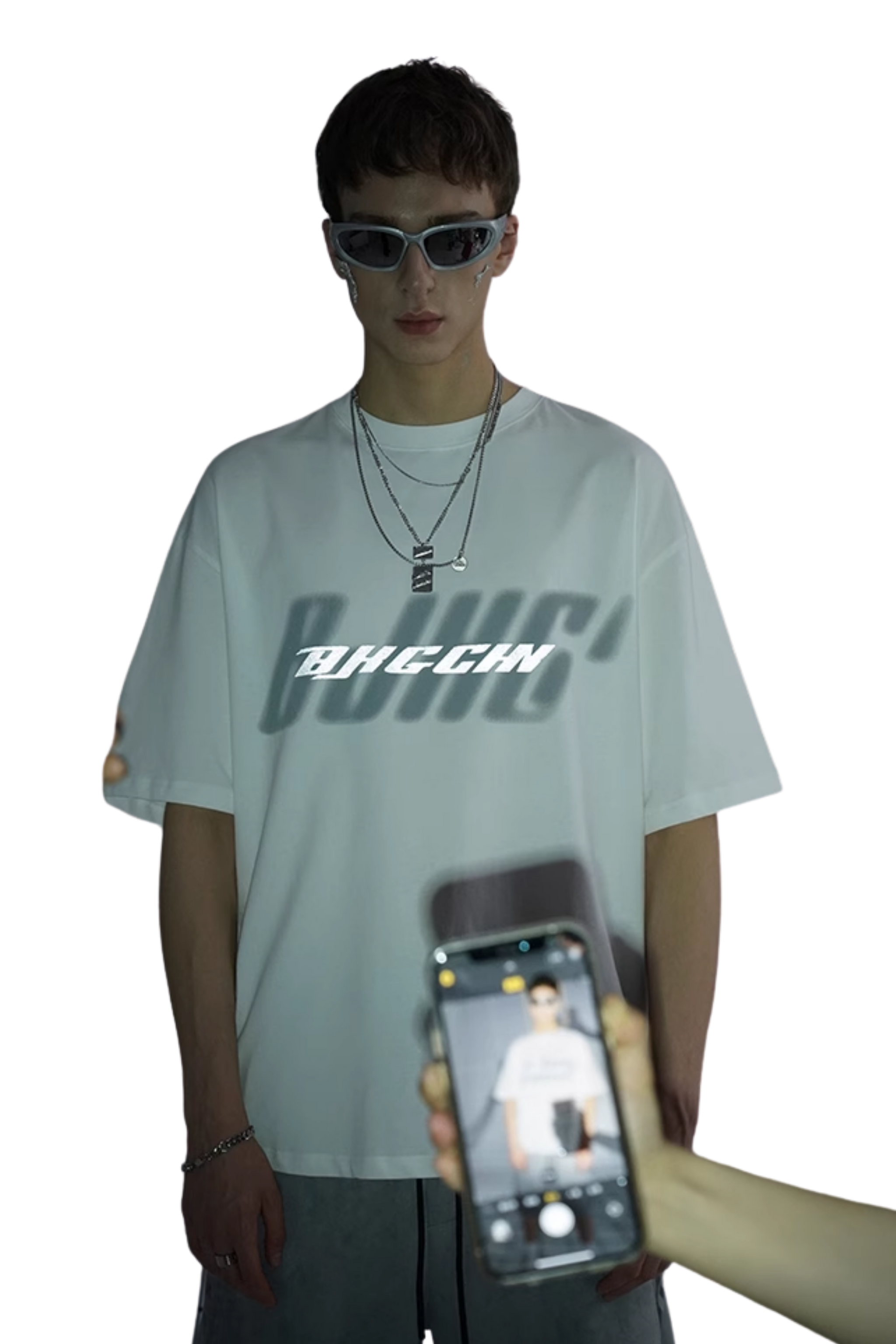 BJHG 3M Reflective Double Print Cotton Tee