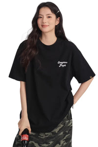Dangerous People Playful Hamburger Foam Print Tee