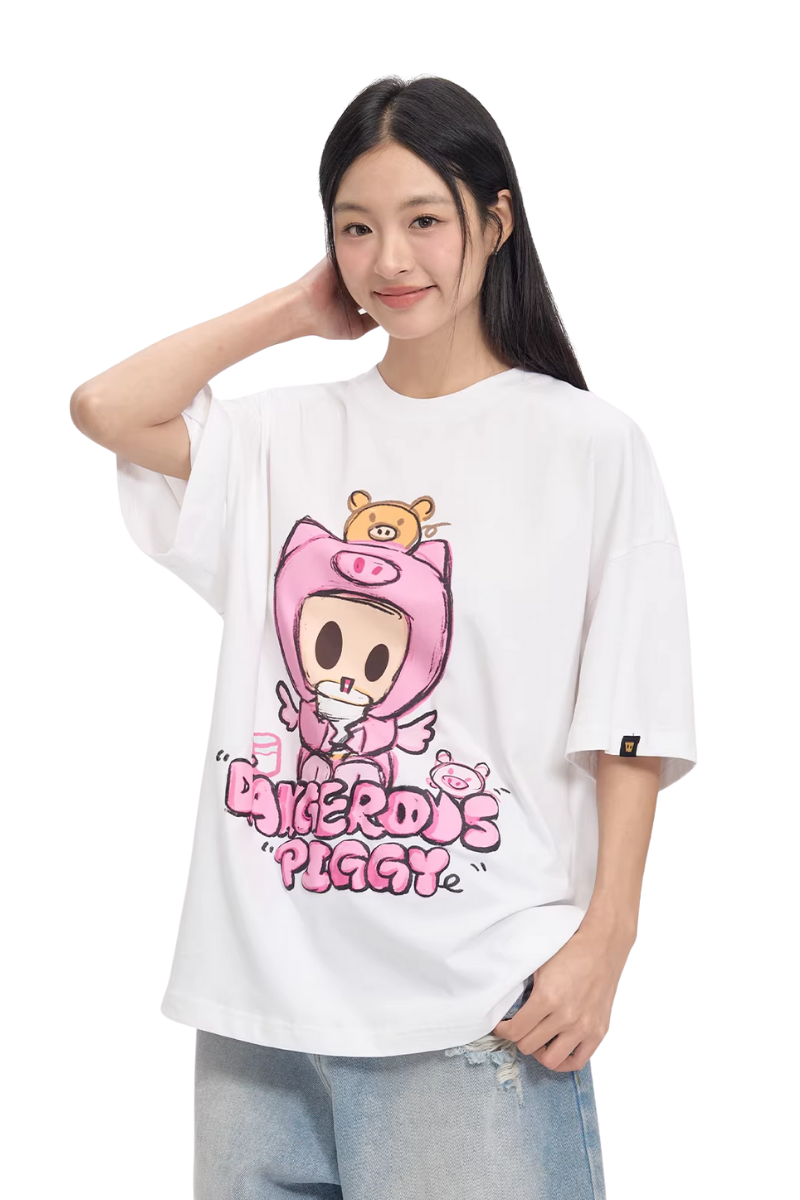 Dangerous People Pink Piggy Tee