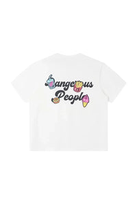 Dangerous People Playful Hamburger Foam Print Tee