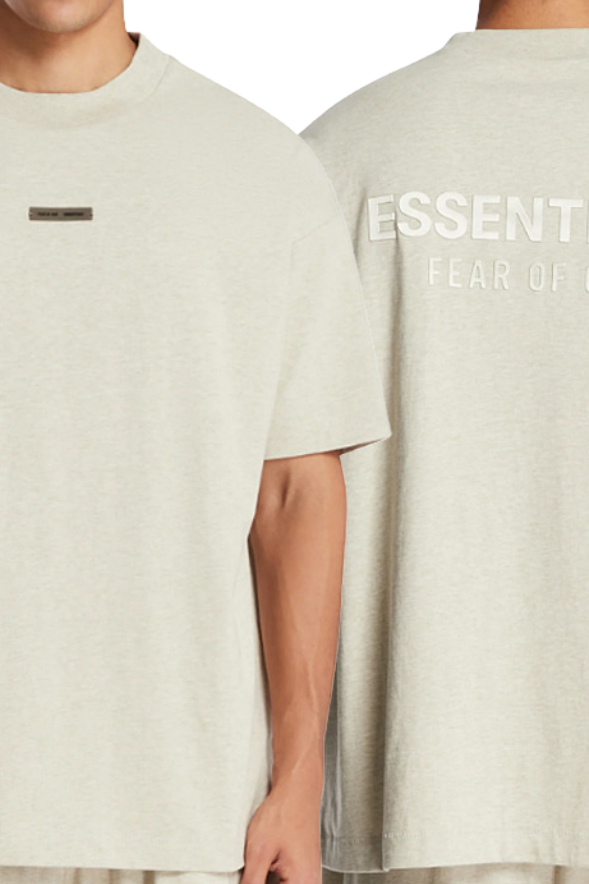 [Smaller Cutting] SS25 Essentials Fear Of God Classic Fit Tee HEATHER STONE