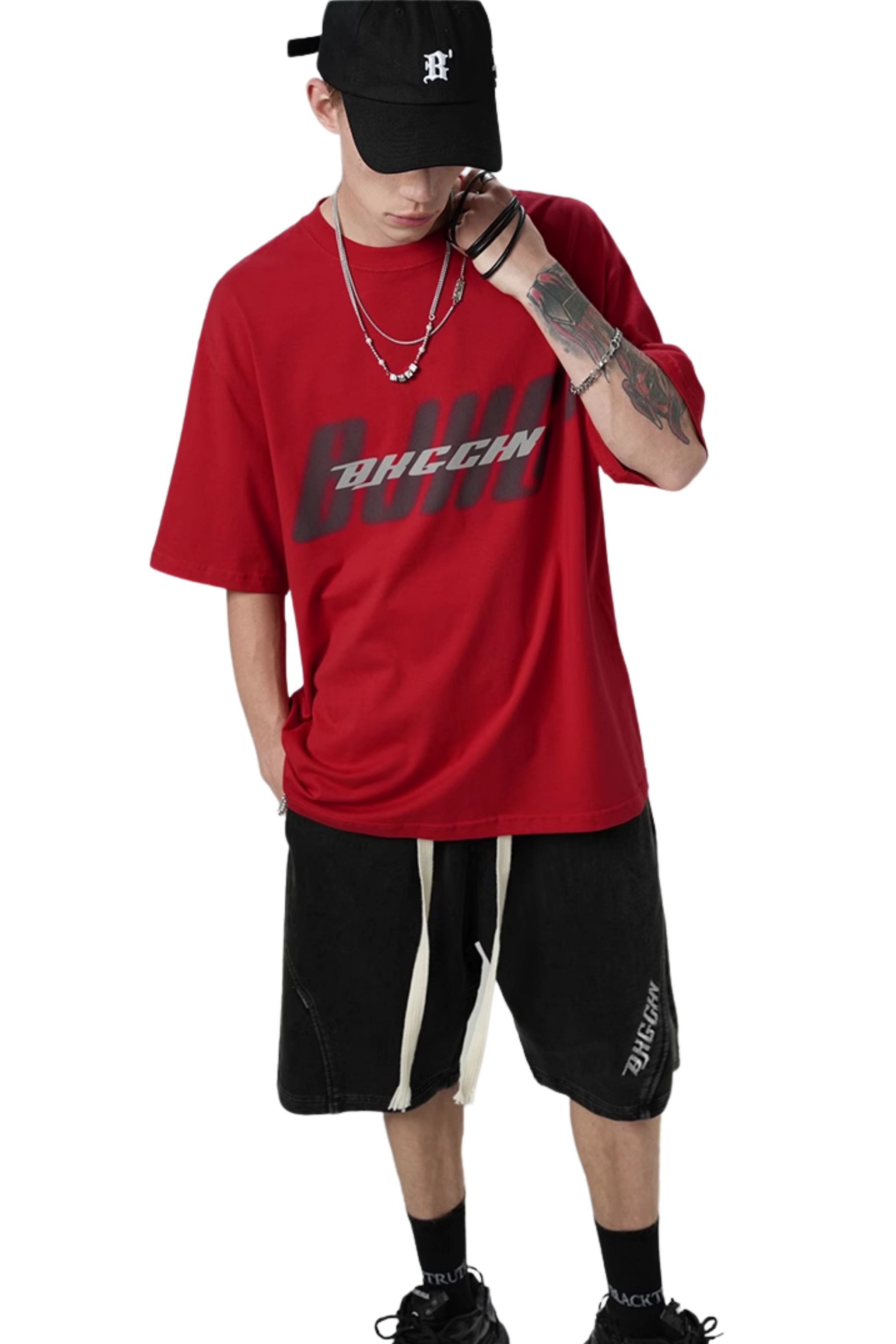 BJHG 3M Reflective Double Print Cotton Tee
