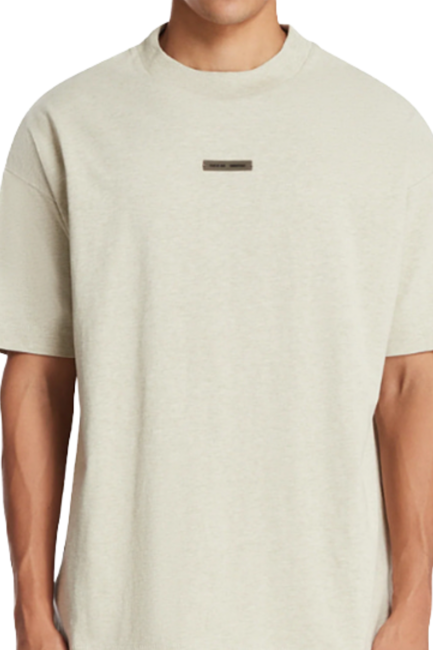 [Smaller Cutting] SS25 Essentials Fear Of God Classic Fit Tee HEATHER STONE