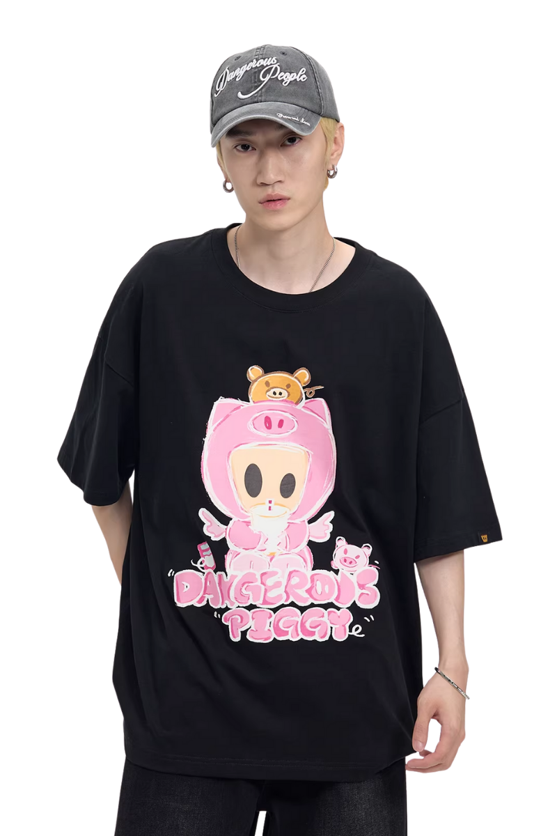 Dangerous People Pink Piggy Tee
