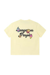 Dangerous People Playful Hamburger Foam Print Tee