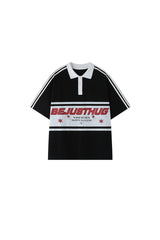 BJHG｜Retro Color‑Block Stripe Polo Shirt, Unisex