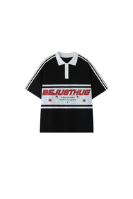 BJHG｜Retro Color‑Block Stripe Polo Shirt, Unisex