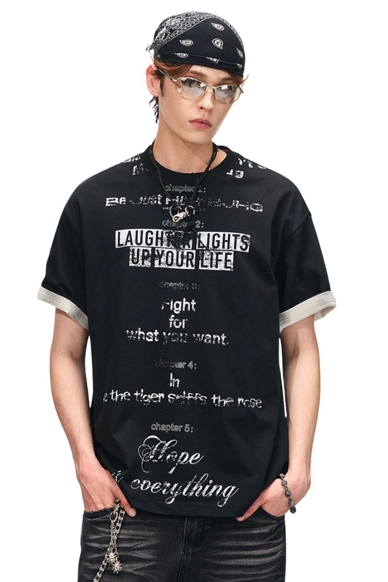BJHG Men's Summer Cool‑Feel Retro Streetwear Graphic Tee
