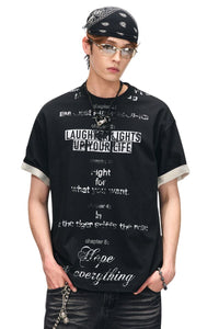 BJHG Men's Summer Cool‑Feel Retro Streetwear Graphic Tee