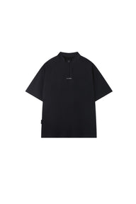 BJHG Men Stand‑Collar Short Sleeve Polo Summer American Casual Quick Dry Top