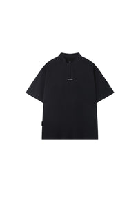 BJHG Men Stand‑Collar Short Sleeve Polo Summer American Casual Quick Dry Top