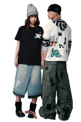 MEDM x NEWMASUS Back-to-Back Letter Couple Tee