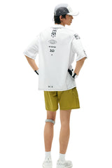 MEDM Contrast Stitch Star Print Quick Dry Sports Tee