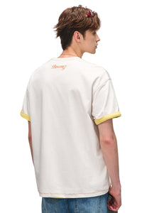 BJHG Men Cool‑Touch Sun‑Protection Quick‑Dry Tee American Retro Print Luxury Summer Top