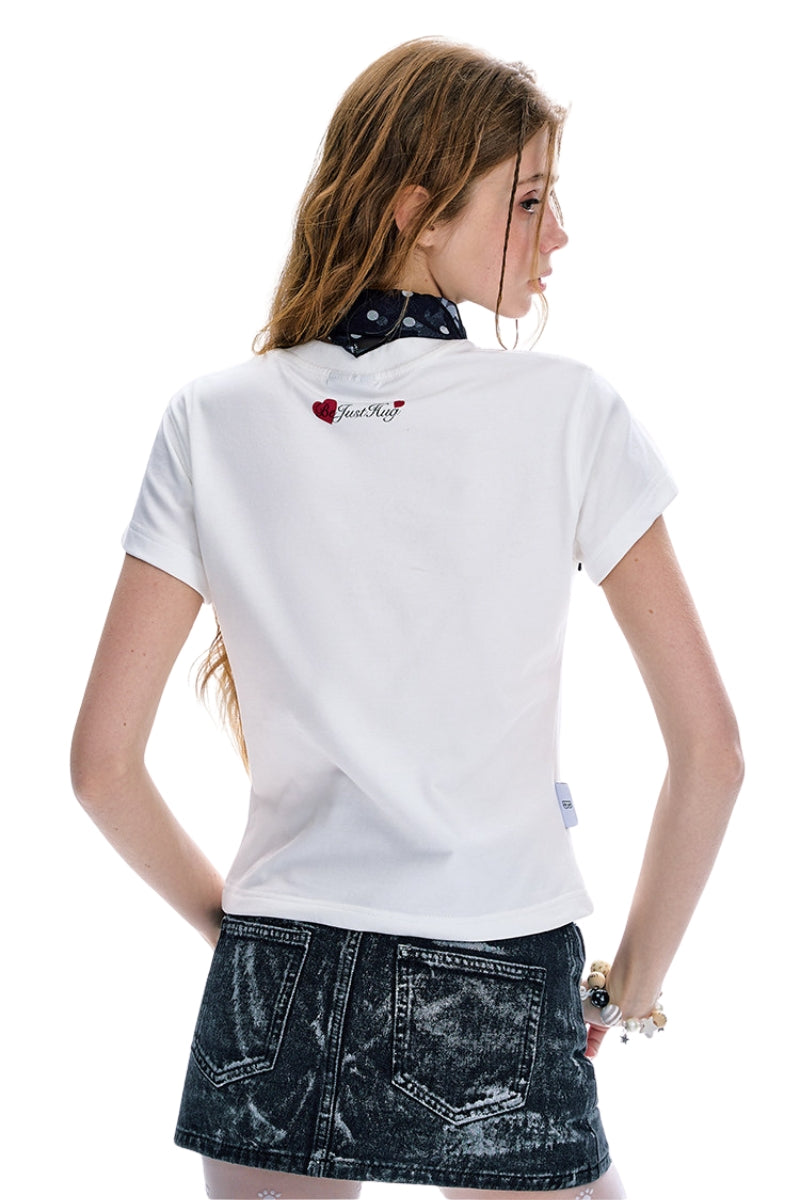 BJHG Women Cool Touch Slim Tee Summer Structured Shoulder T-shirt