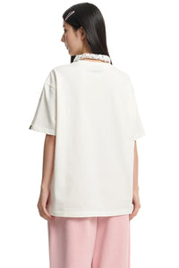 DangerousPeople｜3D Pony Embroidery Pocket Cotton T‑Shirt