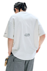 BJHG Summer Loose Couple T‑Shirt American Street Style Letter Print Short Sleeve Top