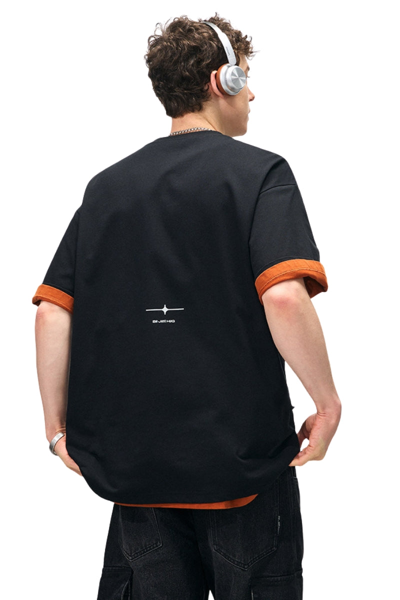 BJHG Unisex Retro Graphic‑Print Quick‑Dry Couple Short‑Sleeve Tee