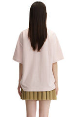 DangerousPeople DSP｜Textured Small‑Eye Graphic Boxy Fit Couple Short‑Sleeve Polo Shirt