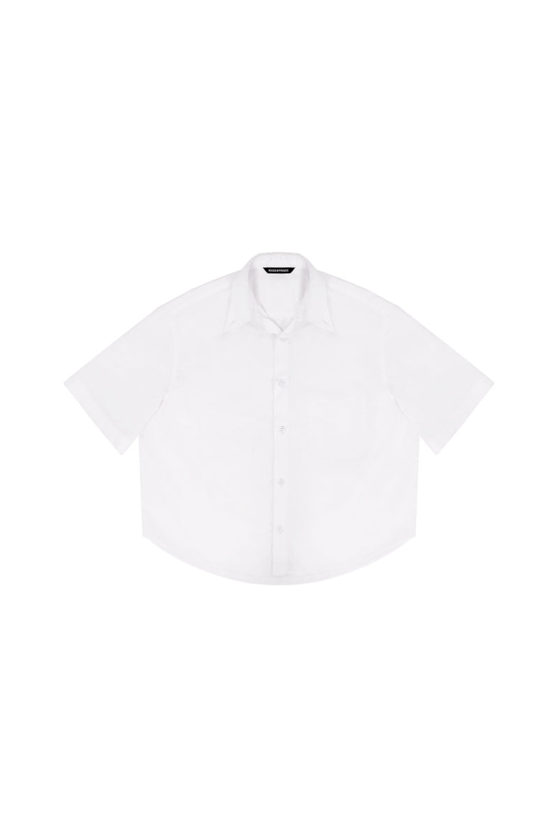 MASONPRINCE Carefree High‑Energy Vacation Raw‑Edge Short Shirt