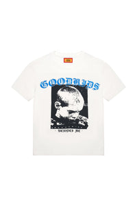 AFGK Rhinestone Vintage Screen Print Tee Unisex American Street Loose T-shirt