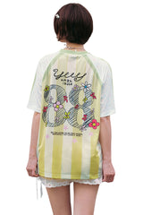 MEDM x YUY Yu Collab Big Print Embroidery Casual Jersey Tee