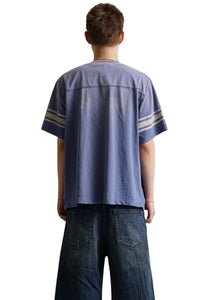 MASONPRINCE No.10 Team Faded Patch Linen Cotton Short Sleeve Tee