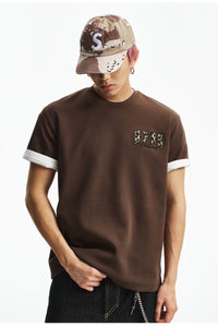 MEDM Jelly Air Cotton Double-Layer Leather Small Four-Character Short Sleeve