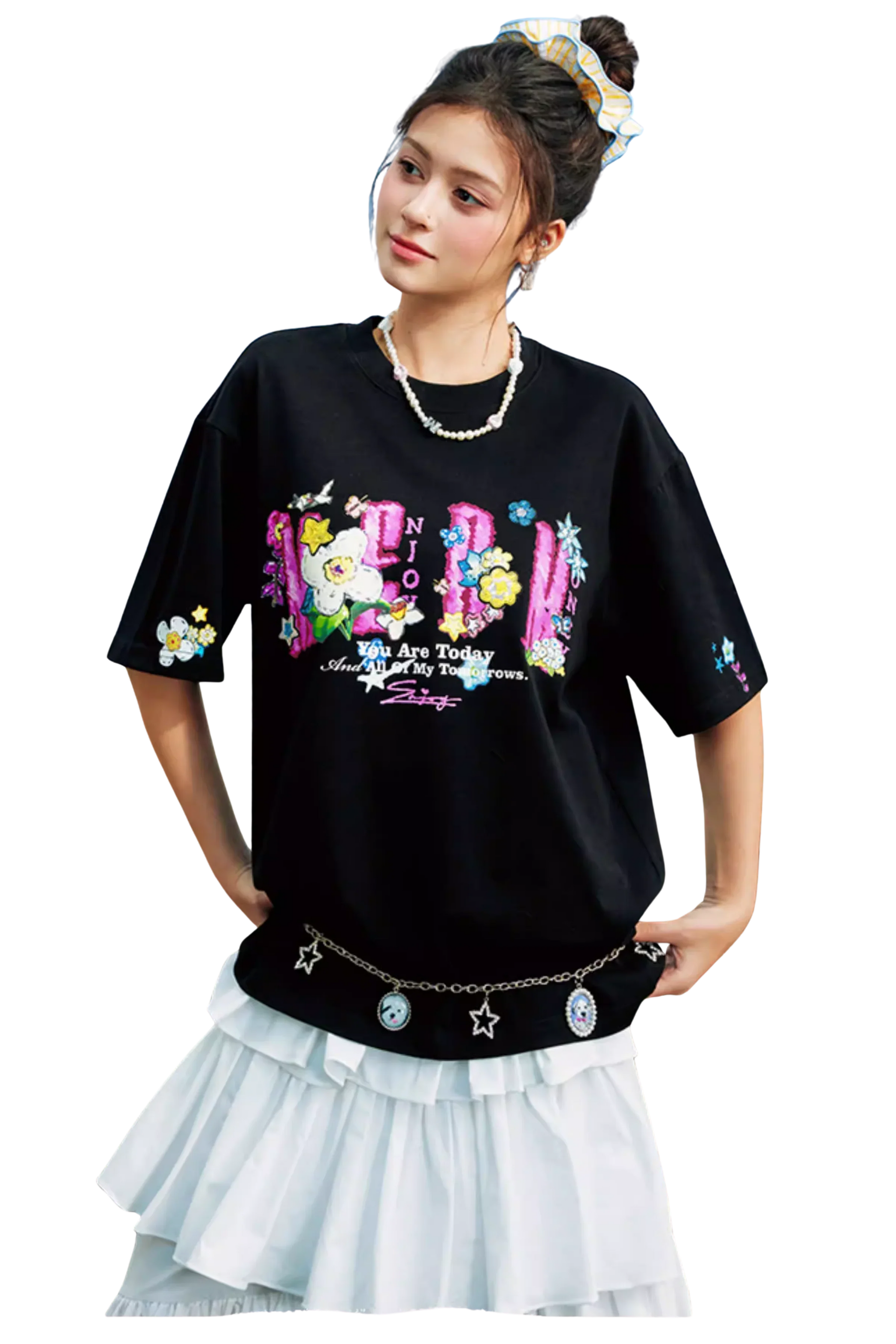 MEDM x NEWMASUS Big Head Image Tee