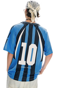 BJHG City Traverse Series Jersey Stripe T‑Shirt Men Summer Breathable Sports Top