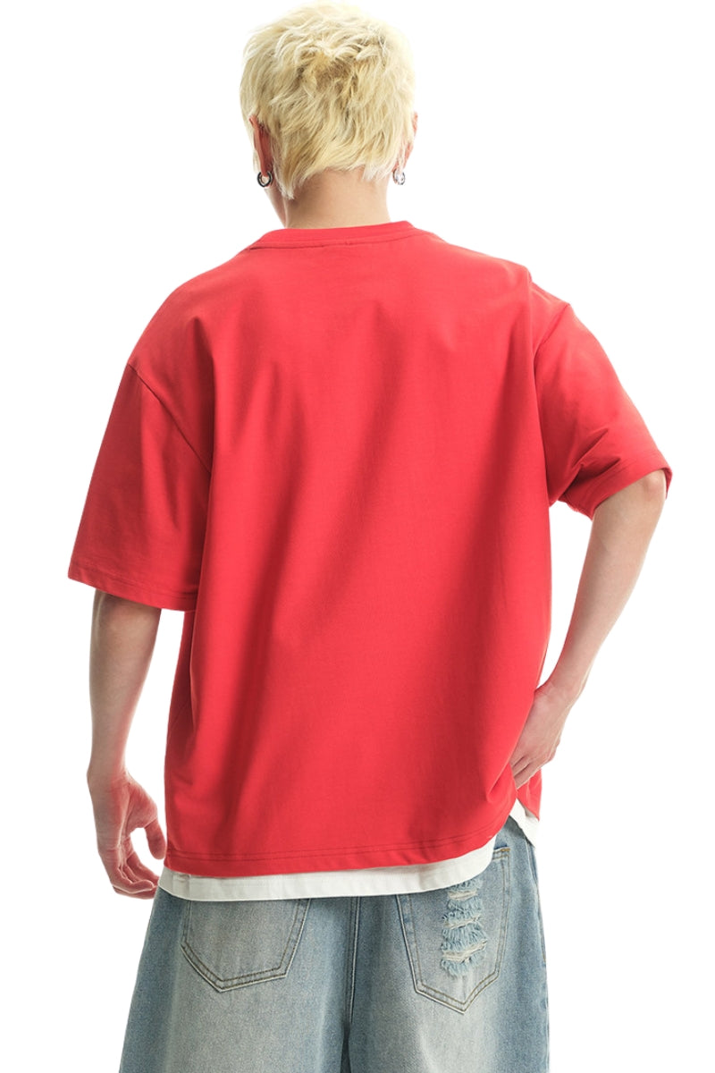 DangerousPeople DSP Mini‑D Carousel 3D Embroidery 100% Cotton Tee