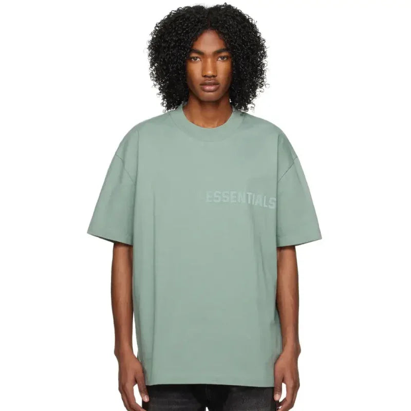 [Loose Fit] Fear Of God Essentials SS23 Rubber Embossed Tee SYCAMORE