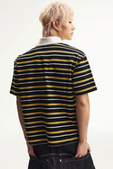 MEDM Shell Embroidery Stripe Couple Tee
