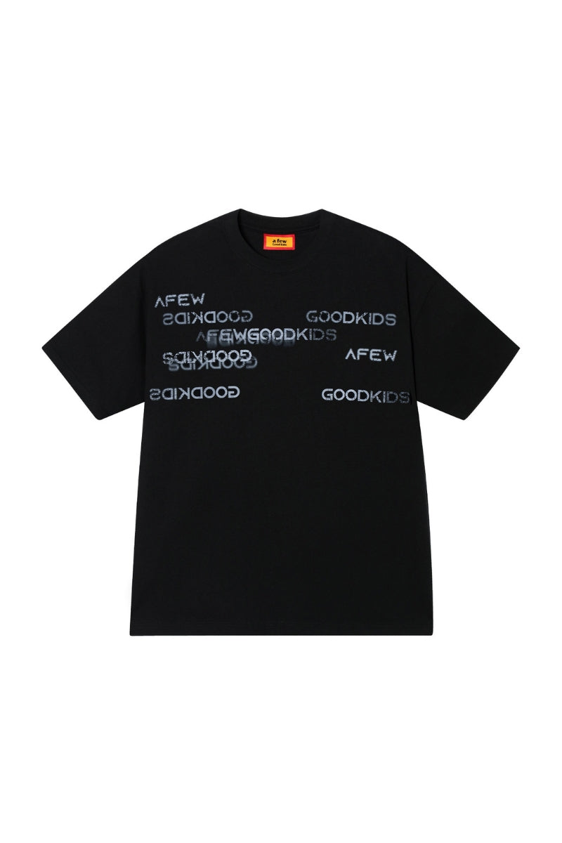 AFGK | Irregular Letter Tee, American High Street Unisex Loose T-Shirt