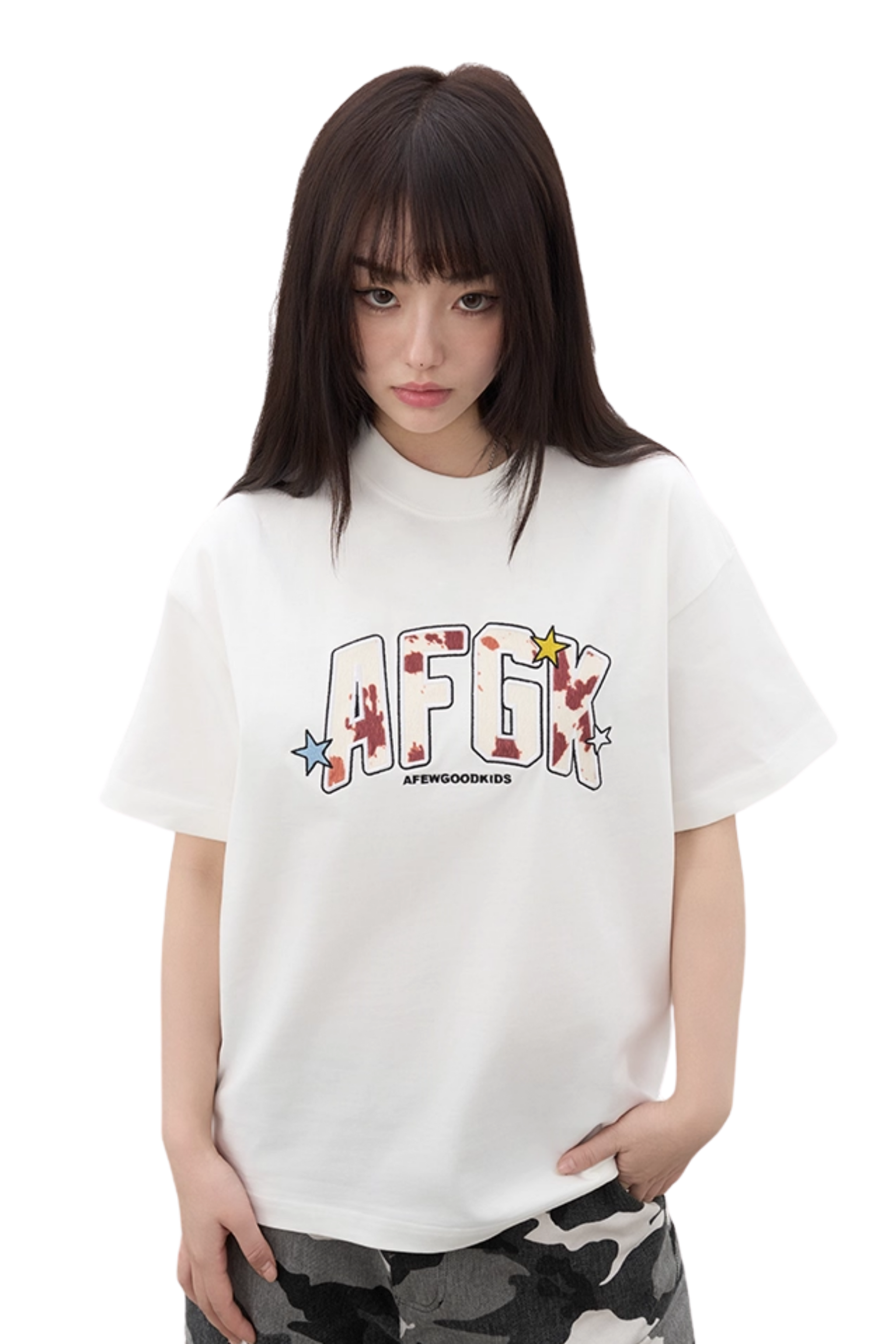 AFGK Cow Texture Patch Tee