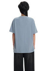DangerousPeople DSP Mini‑D Home Hand‑Drawn Washed Tee Retro Texture Couple T‑Shirt