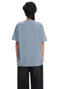 DangerousPeople DSP Mini‑D Home Hand‑Drawn Washed Tee Retro Texture Couple T‑Shirt