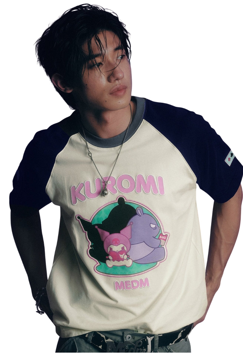 MEDM x Sanrio Kuromi Raglan Couple Tee