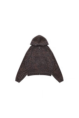 MASONPRINCE | Gothic Leopard Print Stud & Patchwork Embroidery Hooded Jacket