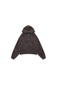 MASONPRINCE | Gothic Leopard Print Stud & Patchwork Embroidery Hooded Jacket