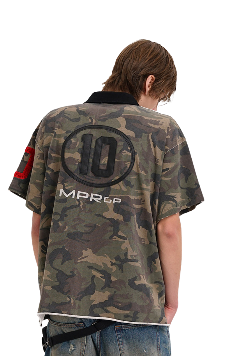 Masonprince  Camouflage Inclusive Knitted Top