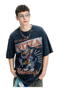 BJHG x Tom and Jerry Men American Cartoon Tee Summer Couple