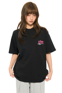 AFGK | Script Embroidery Tee, American Relaxed Unisex Loose T-Shirt