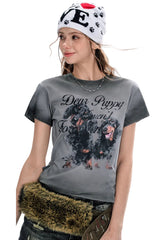 BJHG｜Wasteland Style Distressed Short Sleeve Tee, Unisex