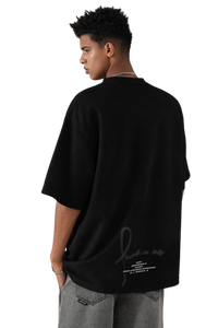 BJHG 3M Reflective Double Print Suede Tee