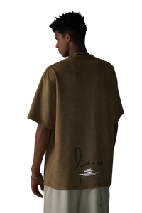 BJHG 3M Reflective Double Print Suede Tee